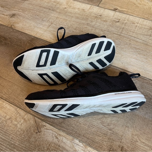 APL TechLoom Pro Black White Workout Running Travel Sneakers Shoes 8.5 - Picture 6 of 7